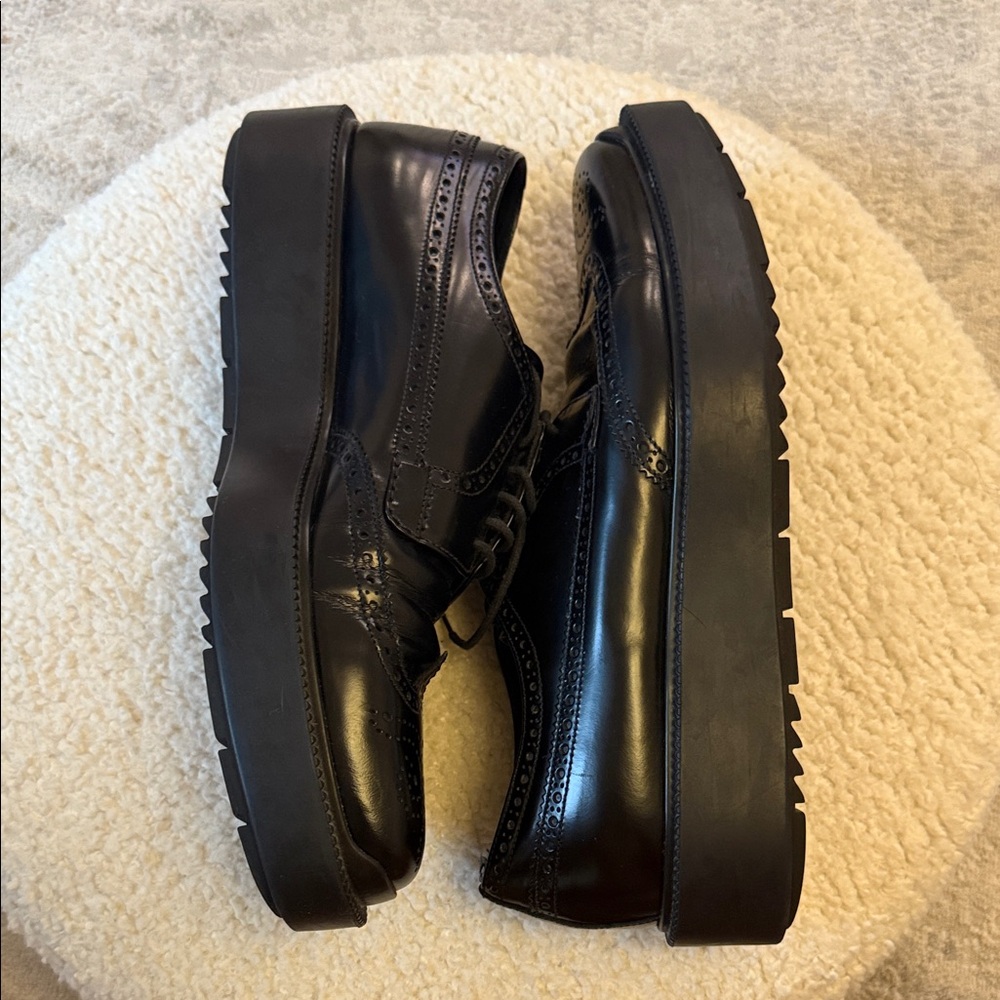 Prada Black Men's Oxford Brogues - Picture 4 of 5